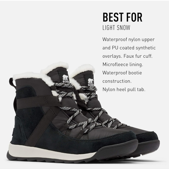 Sorel Whitney II Short Lace Faux Fur Lined Snow Boot Women's Size 5 - Picture 2 of 10